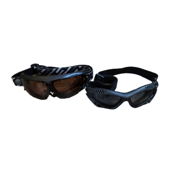 Men's Black Sport Swimming Goggles - 2 Pack Performance Set - Picture 1 of 4